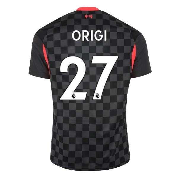 Trikot Liverpool NO.27 Origi Ausweich 2020-21 Schwarz Fussballtrikots Günstig